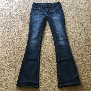 AE artist flare super stretch x jeans